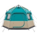 Skvhg Four Person Hexagonal Hub Tent Teal Sand - Product view