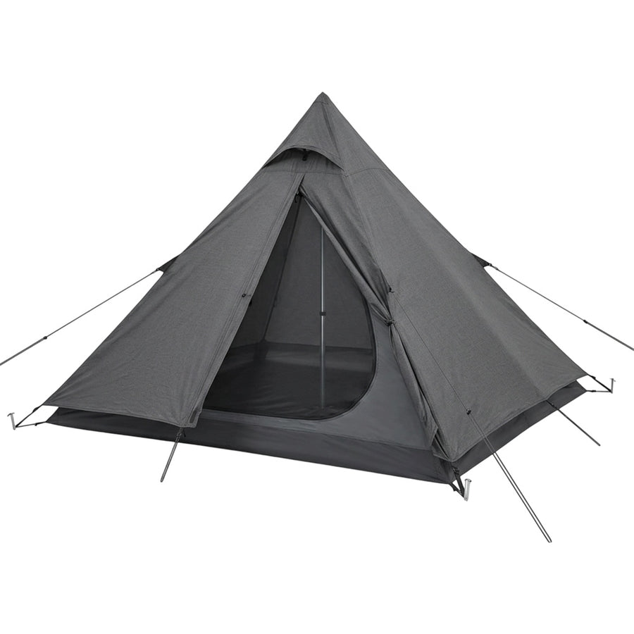 Skvhg One Person Square Pyramid Tent Saffron Charcoal
