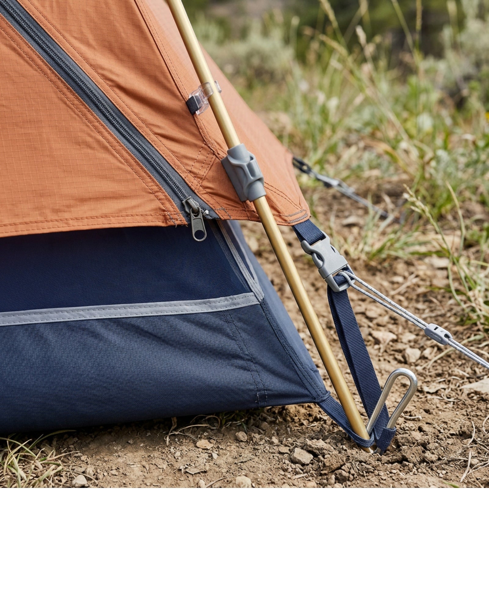 Skvhg Two Person Cross Ridge Dome Tent Copper Navy - Detail view